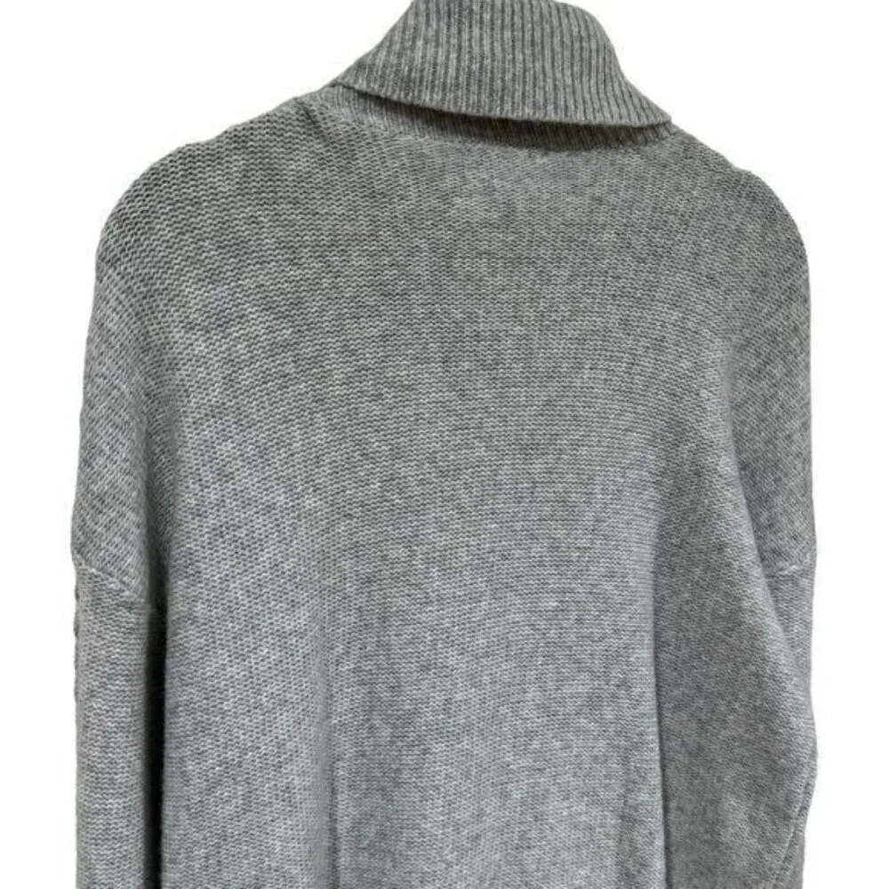 Halogen Wool Blend Turtle Neck Beaded Knit Sweater Holiday Cozy‎ Cabincore MP